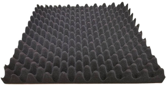 隔音棉 50*50cm 吸音棉 錄音室隔音牆, 厚4cm高密度波浪防火無膠, 1件