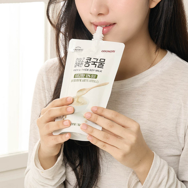 [걸쭉한콩국물]무설탕 무첨가 클린라벨 짜먹는 걸쭉한 파주장단콩 콩국물 (150g 상온보관), 1개, 150g