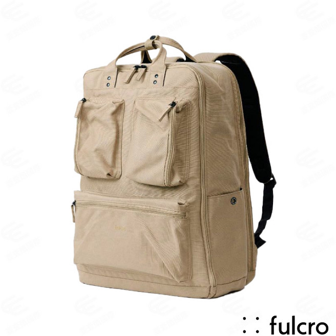 fulcro Explorer系列簡約多功能手提後背包(vertical)(多色可選)(日本空運來台x授權台灣經銷), 淺褐色, 1個