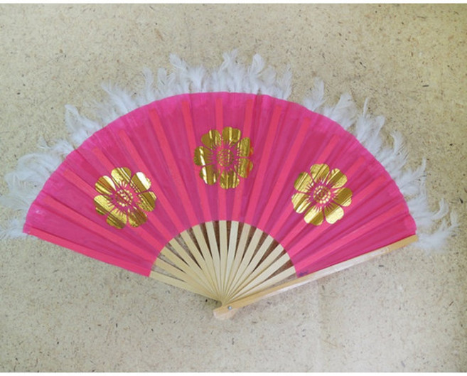 무용부채 1조(2개입) 닭털/부채춤/운동회/부채춤/어린이무용부채/응원용품, 무용부채 1조(2개), 1개