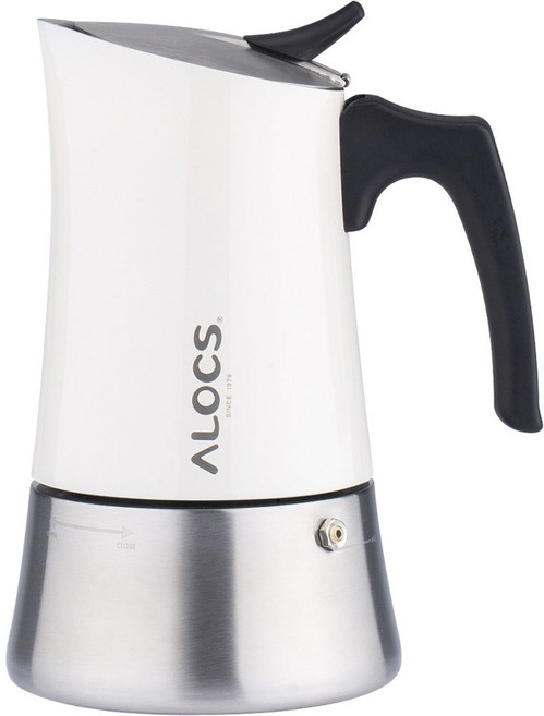 알록스 스완 모카포트 200ml, 1개, 화이트