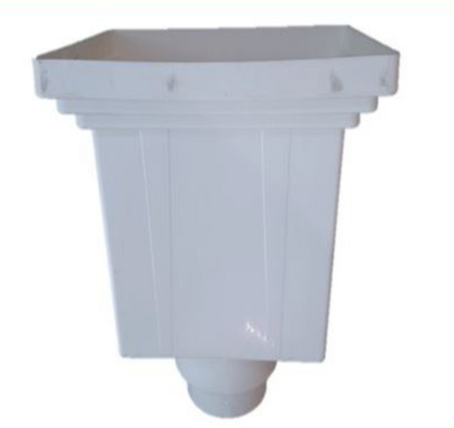 PVC 물받이 지붕 처마 우수 빗물 물통, 1개