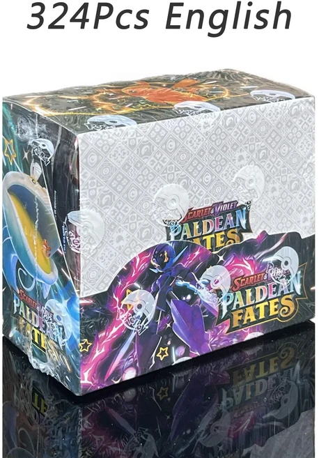 324/360개 영어판 TCG: 스칼렛 & 바이올렛 151 클래식 확장 부스터 박스 트레이딩 카드 36팩 선물, 16 Paldean Fates