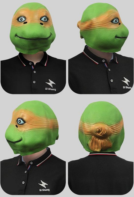 실리콘가면 닌자 거북이 마스크 할로윈 인싸템 파티 P41, 단일사이즈, 사진색상