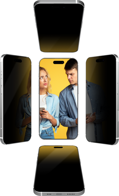 아이쉘 360도 액정보호 풀커버 강화유리 사생활보호 필름, 2개