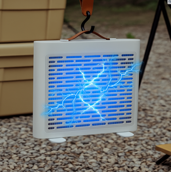 무선 초경량 LED 전기 모기 퇴치기 포충기 가정용 벌레, 클리어화이트