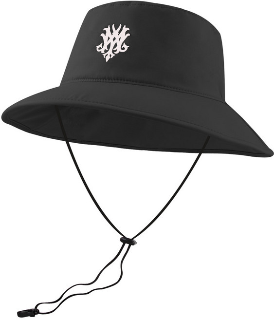 MQUM 남성 빅사이즈 골프모자 벙거지 대두 머리 큰 사람 햇빛 자외선 차단 챙넓은 남자 버킷햇 기능성양말 캡가드 모자케이스구성, 블랙