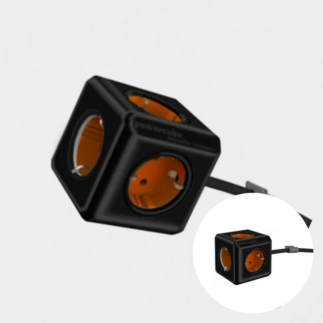 파워큐브 멀티탭 2.0 익스텐디드 1.5M 컬러(블랙) C1350BC, 1개