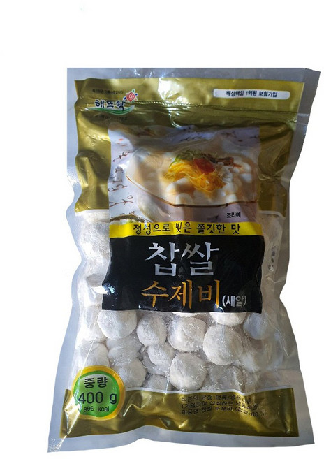 해뜨락 찹쌀수제비 새알 400g 국내산찹쌀60%, 1개