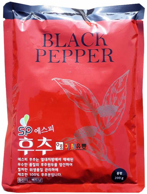 솔표/에스피 후추100%(베트남산) 200g, 1개