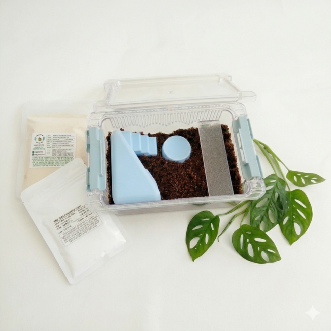 조이 클린케이지 달팽이 키우기 5가지 색깔 에디션 소형 세트, 1개, 블랙 에디션 소형