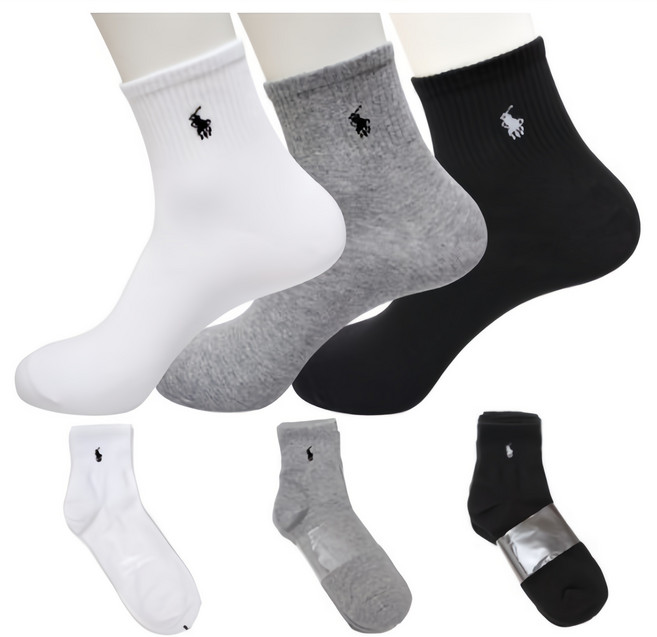 삭스어패럴 남성용 말자수중목 양말 10족