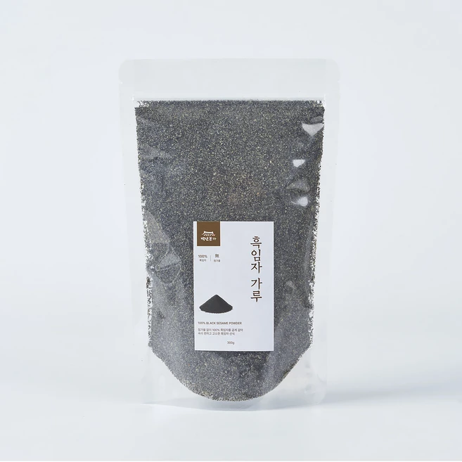 백년본가 100% 곡물 식사대용 흑임자 가루, 1개, 300g - 쿠팡