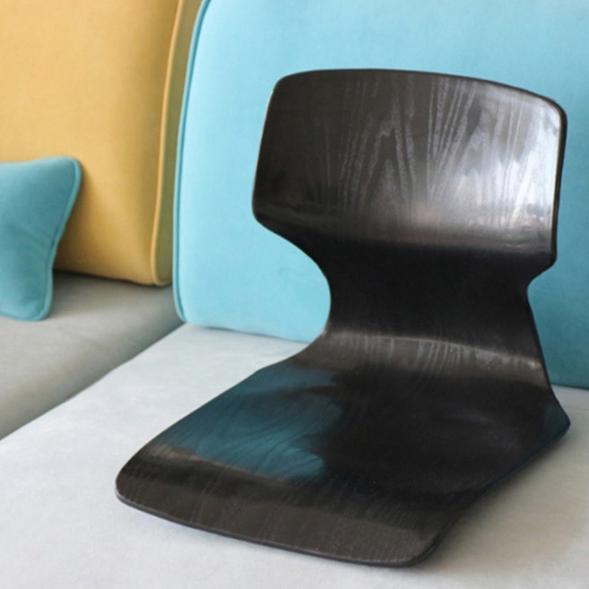 편한 1인용 등받이 좌식 의자 앉는 체어 팔걸이없는