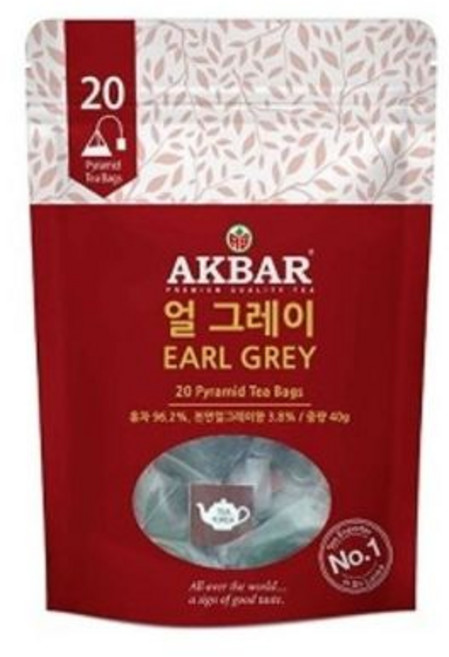 아크바 얼그레이 피라미드 티백, 2g, 20개입, 7개