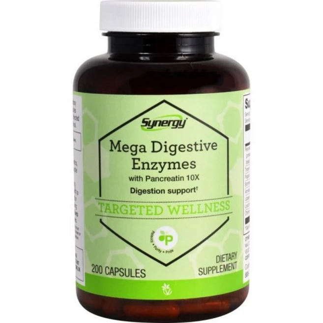 Vitacost Synergy Mega Digestive Enzymes with Pancreatin 10X -- 200 Capsules, 200정, 1통 - 쿠팡