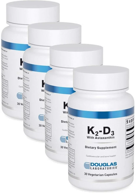 더글라스랩 비타민D3 비타민K2 위드 아스타잔틴 캡슐 Douglas Laboratories K2-D3 with Astaxanthin, 4개, 30정 - 쿠팡