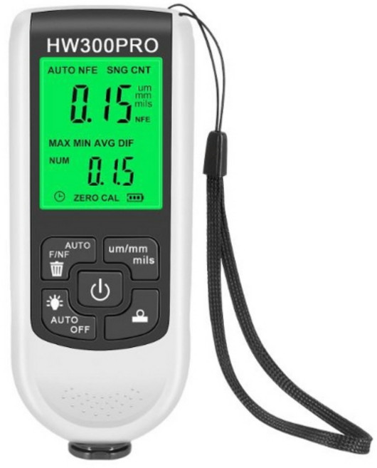 HW300PRO 코팅두께측정기 도막게이지 도장두께측정기 테스터기, 1개
