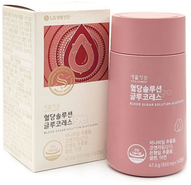 생활정원 혈당솔루션 글루코레스 47.6g/56캡슐-8주분, 1개 - 쿠팡
