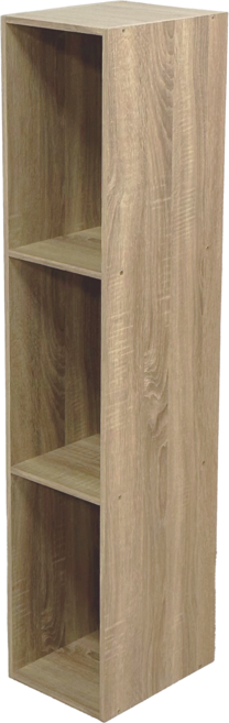 河狸居家 淺木紋 三格櫃 24公分寬 收納儲物櫃, 漂流木色