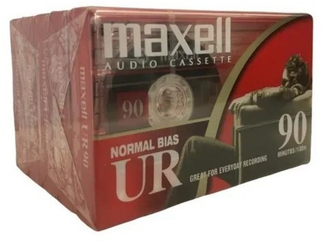 카세트 공테이프 Maxwell UR90 (90분 x 5개), 블략