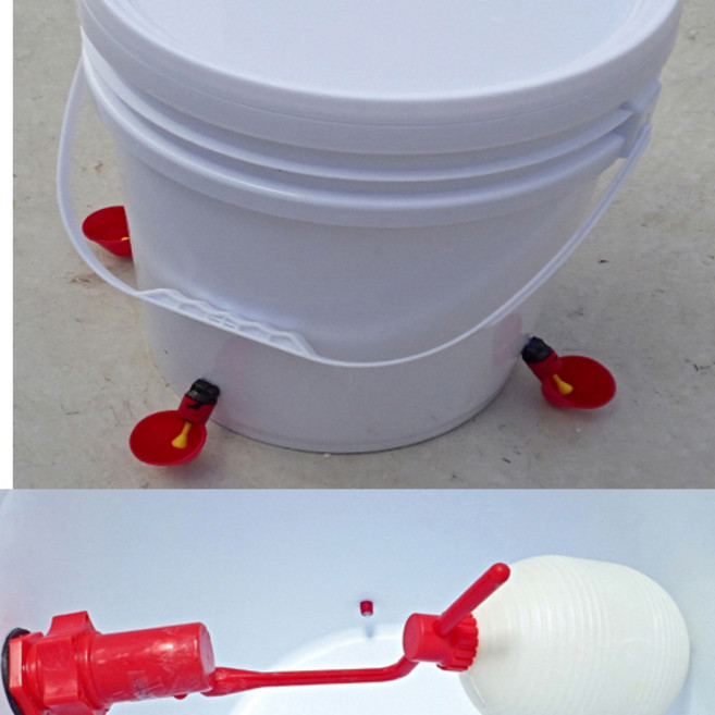 20리터 자동 급수컵세트 급수통 닙플 닭물통 닭모이통 닭용품, 20리터자동급수컵세트+볼탑장착, 1개