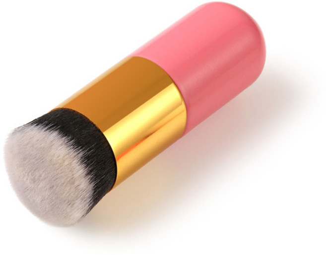1Pcs 통통한 부두 파운데이션 브러쉬 플랫 메이크업 브러쉬 전문 화장품 메이크업, 05 PinkGold