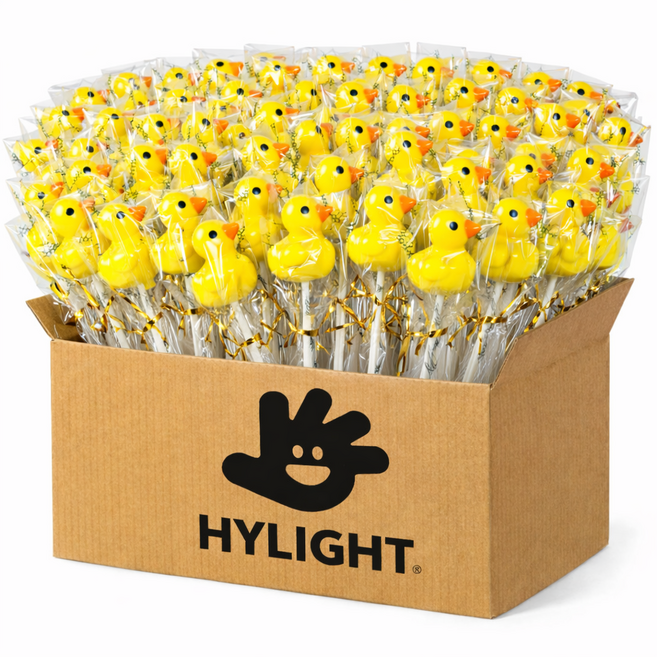 애니띵 오리 러버덕 막대사탕 캔디 레몬맛, 9g, 60개