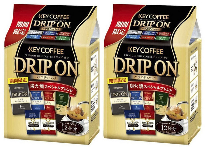 키커피 드립 온 버라이어티 팩, 2개, 8g, 12개입