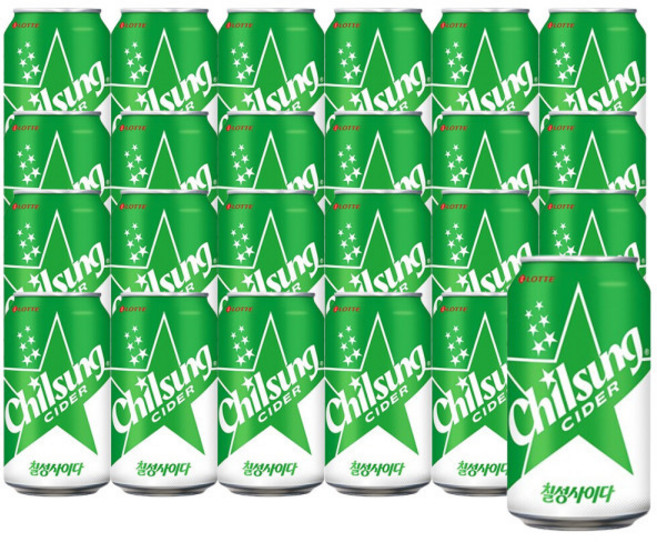 칠성사이다 350ml 24캔 청량음료 / 탄산음료 / 탄산, 24개