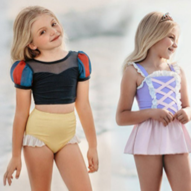 여아 공주 수영복 백설공주 라푼젤 유아 아기 비키니 원피스수영복