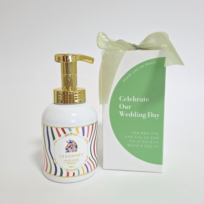 오월답례 르소메 프리미엄 포밍 핸드워시 답례품, 웨딩민트, 1개