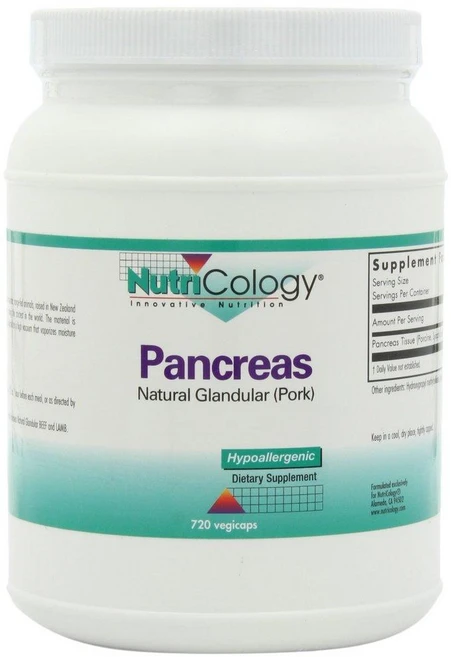 뉴트리콜로지 돼지 췌장 Nutricology Pancreas Natural Glandular (Pork), 720정, 1개 - 쿠팡