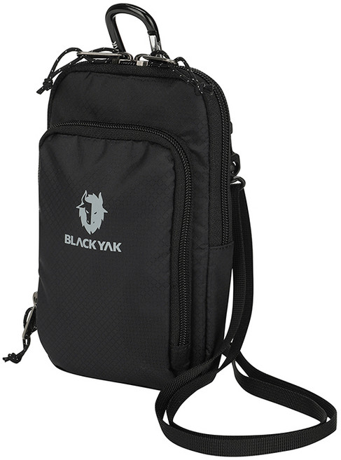 블랙야크 25년 라이트미니크로스B 공용 세로형 파우치 가방 2BYABXU907, BLACK