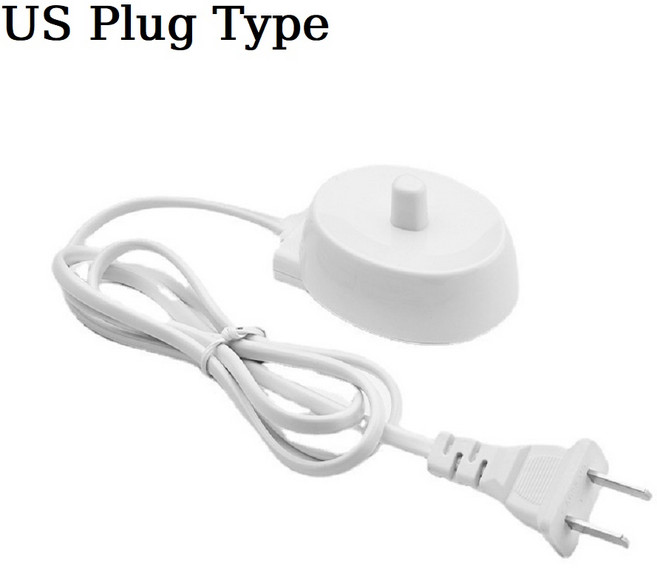 구강 B 전동 칫솔 교체 충전기 코드 공급 장치 유도 베이스 모델 3757 휴대용 여행용, 02 US Plug, 한개옵션1