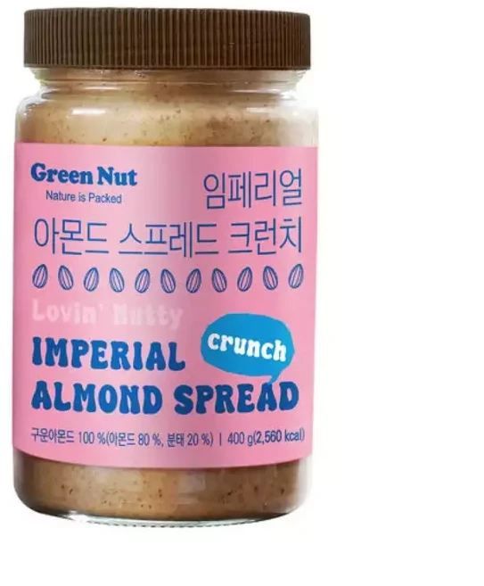 임페리얼 아몬드 스프레드 크런치 1병, 1세트, 400g