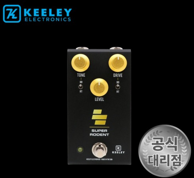 킬리 슈퍼 로덴트 오버드라이브 앤 디스토션 / 일렉 페달 이펙터, 1개