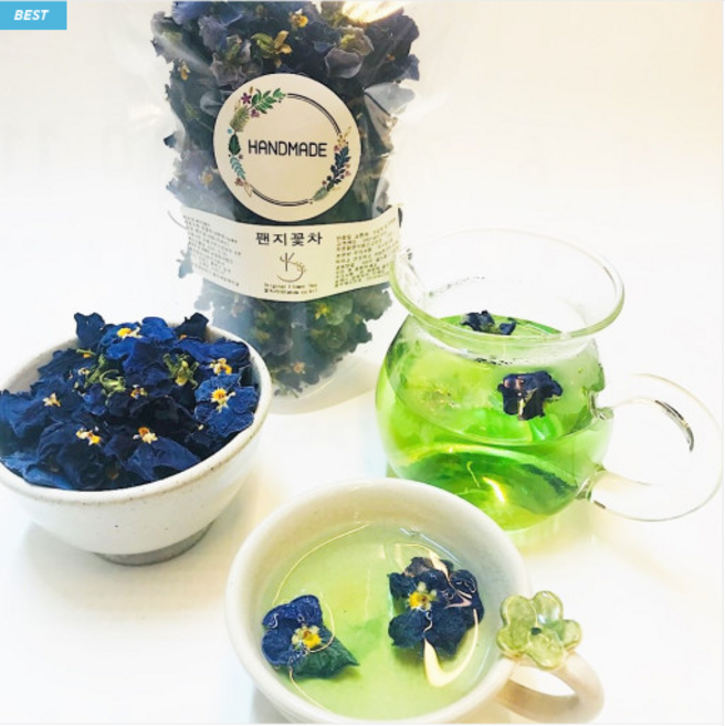 꽃차시대 팬지꽃차 200송이 국내산 홍천화방다원 가마솥덖음 친환경, 200g, 200개입, 1개