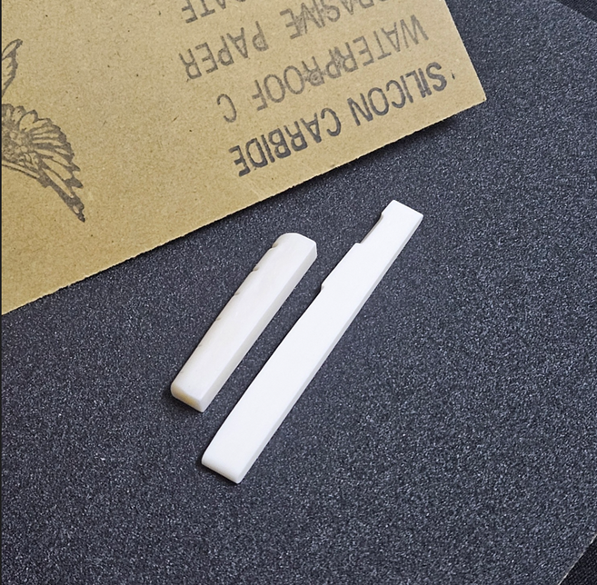 통기타 고급 뼈 본브릿지 본새들 본너트 사포 세트 (상현주 + 하현주 + 가공용 120사포 1장 ), 1개