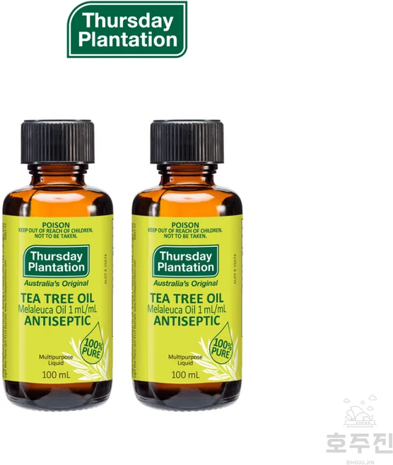 [써스데이 플랜테이션] 호주 Thursday Plantation 티트리 오일 대용량, 2개, 100ml - 쿠팡