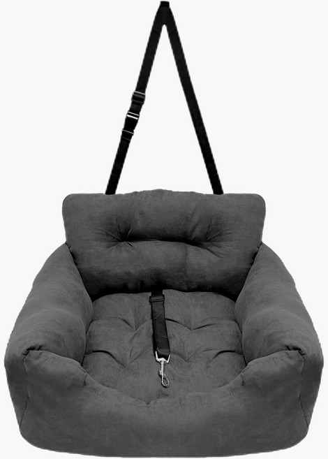 이즈코리아 꿈꾸개 쿠션형 강아지 카시트 자동차 반려견 애견 애완동물 펫시트, 그레이, 1개