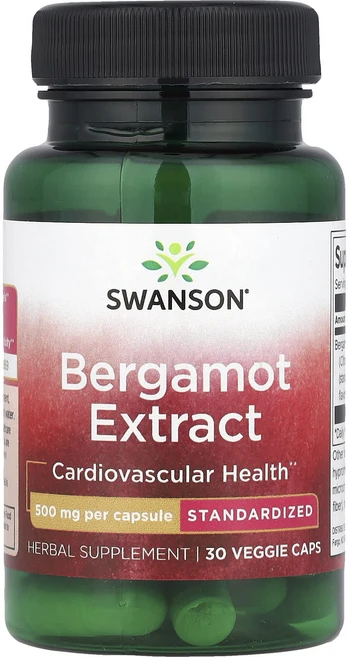 몸관리하세요 겨울입니다 Swanson 베르가모트 추출물 500mg 베지 캡슐 30정 특별관리진행, Swanson베르가모트추출물500mg베지캡슐30정, 1개 - 쿠팡