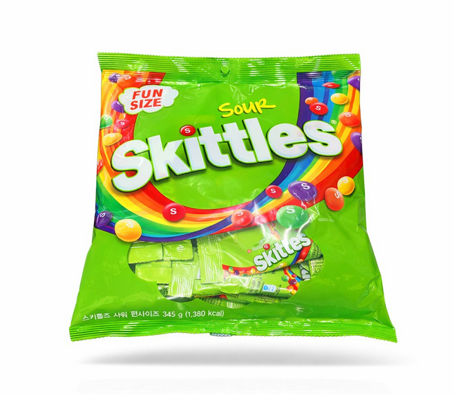 스키틀즈 사워 펀사이즈, 6개, 345g