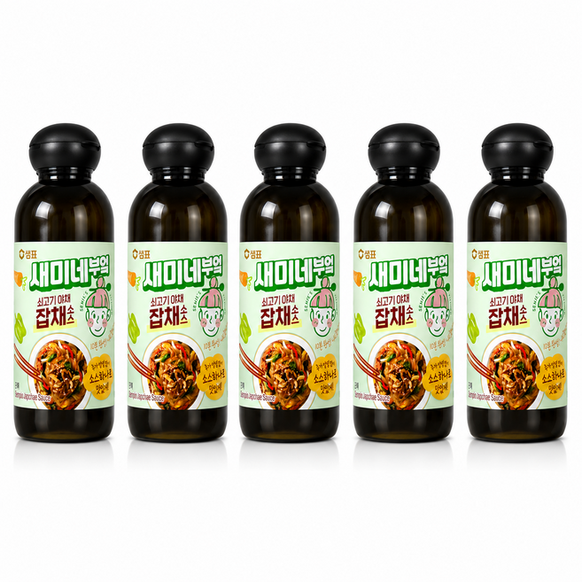 샘표 새미네 부엌 쇠고기 야채 잡채소스 300ml X 5개 반찬소스, 300g
