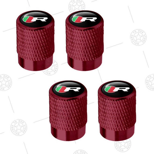 DS YG 4PCS XF 재규어 알루미늄 XKR 스템 타입 액세서리 자동차 스포츠 로고 에어 밸브 XK XE, 4pcs 6