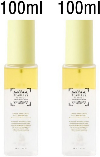 티블레스 콤부티 퍼퓸 헤어 & 바디 미스트 시트러스향, 5개, 200ml