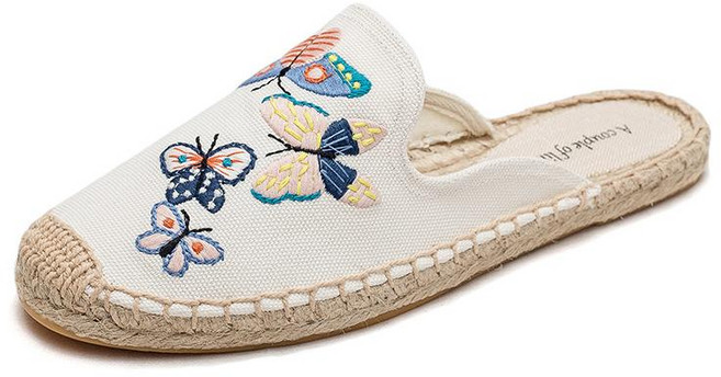 여자슬립온 단화 에스파듀 스니커즈 뮬 캔버스 여성 슬리퍼 신발 발편한