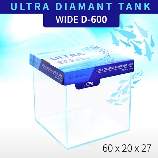 울트라 올디아망 슬림어항 [6020] D-600, 1개, 유리