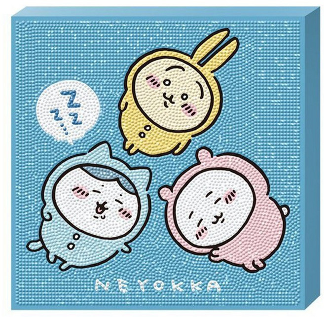 먼작귀 댕굴댕굴 꿀잠 보석십자수 캔버스 25x25cm BS25-131N