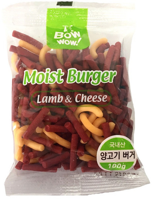 바우와우 강아지 모이스트 양고기버거 져키, 100g